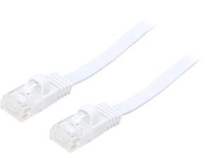 Rosewill RCNC-18001 Cat 6 Flat Ethernet Cable with Cable Clips, 25 ft, White Rosewill RCNC-18001 Cat 6 Flat Ethernet Cable with Cable Clips, 25 ft, White