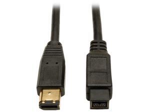 Tripp Lite F017-010 10 ft. IEEE-1394b FireWire 800 Gold Hi-Speed 9pin/6pin Cable Male to Male Tripp Lite F017-010 10 ft. IEEE-1394b FireWire 800 Gold Hi-Speed 9pin/6pin Cable Male to Male