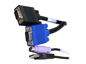 TRIPP LITE 6 ft. PS/2 & USB (2-in-1) KVM Cable Kit for B042-Series KVM Switch P780-006 TRIPP LITE 6 ft. PS/2 & USB (2-in-1) KVM Cable Kit for B042-Series KVM Switch P780-006