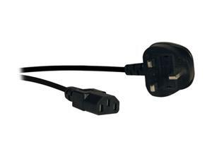 Tripp Lite Model P056-006 6 ft. Standard UK Computer Power Cord, 10A, IEC-320-C13 to BS-1363 UK Plug Tripp Lite Model P056-006 6 ft. Standard UK Computer Power Cord, 10A, IEC-320-C13 to BS-1363 UK Plug