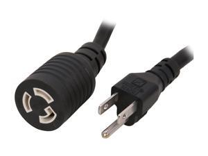 Tripp Lite Model P023-001 1 ft. 14AWG Power Adapter cord (NEMA L5-15R to NEMA 5-15P) Tripp Lite Model P023-001 1 ft. 14AWG Power Adapter cord (NEMA L5-15R to NEMA 5-15P)