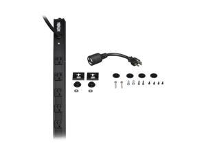 Tripp Lite Basic PDU, 20A, 14 Outlets (5-15/20R), 120 V, L5-20P/5-20P Adapter, 15 ft. Cord, 0U Vertical Rack-Mount Power (PDUV20) Tripp Lite Basic PDU, 20A, 14 Outlets (5-15/20R), 120 V, L5-20P/5-20P Adapter, 15 ft. Cord, 0U Vertical Rack-Mount Power (PDUV20)