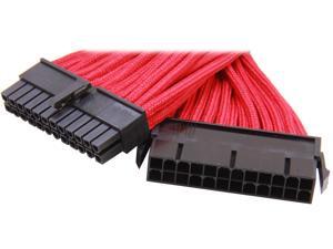 Silverstone PP07-MBR Motherboard 24pin Connector Sleeved Extension Power Supply Cable Silverstone PP07-MBR Motherboard 24pin Connector Sleeved Extension Power Supply Cable