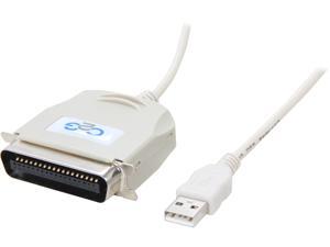 C2G 16898 USB to Centronics 36 (C36) Parallel Printer Adapter Cable, Beige (6 Feet, 1.82 Meters) C2G 16898 USB to Centronics 36 (C36) Parallel Printer Adapter Cable, Beige (6 Feet, 1.82 Meters)