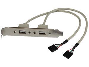 StarTech USBPLATE 2-Port USB A Female Slot Plate Adapter StarTech USBPLATE 2-Port USB A Female Slot Plate Adapter