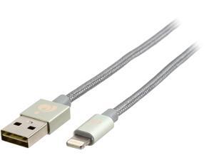 IOGEAR GAUL01-SG 3.3ft Premium Nylon Lightning Cable, Apple MFi Certified for iPhone Chargers, iPhone Xs/XS Max/XR/X / 8/8 Plus / 7/7 Plus / 6/6 Plus / 5s, iPad Pro Air 2, and More Space Grey - Revers IOGEAR GAUL01-SG 3.3ft Premium Nylon Lightning Cable, Apple MFi Certified for iPhone Chargers, iPhone Xs/XS Max/XR/X / 8/8 Plus / 7/7 Plus / 6/6 Plus / 5s, iPad Pro Air 2, and More Space Grey - Revers