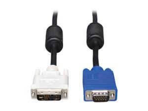 Tripp Lite P556-003 Black 3 ft. Connector A: DVI-A Connector B: HD15 (MALE) Superior molded cables with foil-shielding for maximum EMI/RFI protection Tripp Lite P556-003 Black 3 ft. Connector A: DVI-A Connector B: HD15 (MALE) Superior molded cables with foil-shielding for maximum EMI/RFI protection