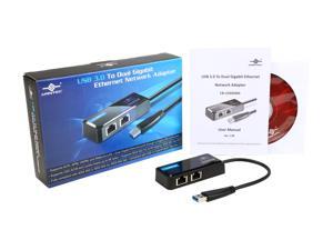 VANTEC CB-U320GNA USB 3.0 To Dual Gigabit Ethernet Network Adapter VANTEC CB-U320GNA USB 3.0 To Dual Gigabit Ethernet Network Adapter