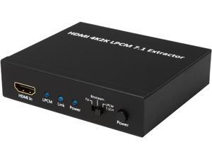 BYTECC HM-CV033K HDMI 4K2K LPCM 7.1 EXTRACTOR SUPPORTS 4 x 3.5mm JACK CEC Bypass HBR 3D signal BYTECC HM-CV033K HDMI 4K2K LPCM 7.1 EXTRACTOR SUPPORTS 4 x 3.5mm JACK CEC Bypass HBR 3D signal