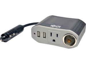 Tripp Lite 100W Car Power Inverter with Outlet, 12V CLA Receptacle & 2 USB Charging Ports (PV100USB) Tripp Lite 100W Car Power Inverter with Outlet, 12V CLA Receptacle & 2 USB Charging Ports (PV100USB)