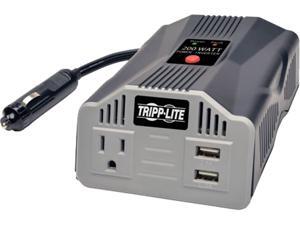 Tripp Lite 200W Car Power Inverter with Outlet & 2 USB Charging Ports, Ultra-Compact (PV200USB) Tripp Lite 200W Car Power Inverter with Outlet & 2 USB Charging Ports, Ultra-Compact (PV200USB)