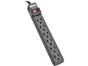 Tripp Lite 6-Outlet Power Strip, 6 ft. Cord, Black Housing (PS66B) Tripp Lite 6-Outlet Power Strip, 6 ft. Cord, Black Housing (PS66B)