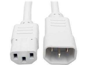 Tripp Lite Model P005-006-AWH 6 ft. Heavy-Duty Power Extension Cord, 15A, 14 AWG (IEC-320-C14 to IEC-320-C13) Male to Female Tripp Lite Model P005-006-AWH 6 ft. Heavy-Duty Power Extension Cord, 15A, 14 AWG (IEC-320-C14 to IEC-320-C13) Male to Female