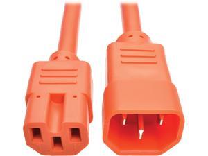 Tripp Lite Heavy-Duty Computer Power Cord, 15A, 14 AWG (IEC-320-C14 to IEC-320-C15), Orange, 3 ft. (P018-003-AOR) Tripp Lite Heavy-Duty Computer Power Cord, 15A, 14 AWG (IEC-320-C14 to IEC-320-C15), Orange, 3 ft. (P018-003-AOR)