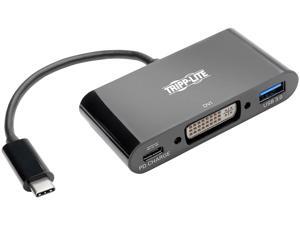 Tripp Lite USB C to DVI Adapter USB Hub & PD Charging USB Type C to DVI 6in (U444-06N-DUB-C) Tripp Lite USB C to DVI Adapter USB Hub & PD Charging USB Type C to DVI 6in (U444-06N-DUB-C)