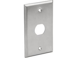 Tripp Lite RJ45 Bulkhead Wall Plate 1 Cutout Industrial Metal Single Gang (N206-FP01-IND) Tripp Lite RJ45 Bulkhead Wall Plate 1 Cutout Industrial Metal Single Gang (N206-FP01-IND)