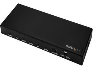 StarTech.com ST124HD202 HDMI Splitter - 4-Port - 4K 60Hz - HDMI Splitter 1 In 4 Out - 4 Way HDMI Splitter - HDMI Port Splitter StarTech.com ST124HD202 HDMI Splitter - 4-Port - 4K 60Hz - HDMI Splitter 1 In 4 Out - 4 Way HDMI Splitter - HDMI Port Splitter