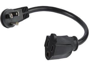 StarTech.com PAC101R1 1 ft Flat Extension Cord - NEMA 5-15R to NEMA Right-Angle 5-15P Power Cable - Low Profile Extension Cord - Right Angle Power Cord StarTech.com PAC101R1 1 ft Flat Extension Cord - NEMA 5-15R to NEMA Right-Angle 5-15P Power Cable - Low Profile Extension Cord - Right Angle Power Cord