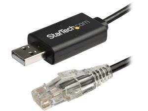 StarTech.com 6 ft. / 1.8 m Cisco USB Console Cable - USB to RJ45 Rollover Cable - Transfer rates up to 460Kbps - M/M - Windows®, Mac and Linux® Compatible StarTech.com 6 ft. / 1.8 m Cisco USB Console Cable - USB to RJ45 Rollover Cable - Transfer rates up to 460Kbps - M/M - Windows®, Mac and Linux® Compatible