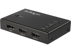 StarTech.com VS421HDDP 4 Port HDMI Video Switch - 3x HDMI & 1x DisplayPort - 4K 60Hz - Multi Port HDMI Switch Box w/ Automatic Switcher (VS421HDDP) StarTech.com VS421HDDP 4 Port HDMI Video Switch - 3x HDMI & 1x DisplayPort - 4K 60Hz - Multi Port HDMI Switch Box w/ Automatic Switcher (VS421HDDP)