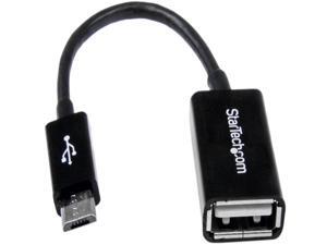 StarTech.com UUSBOTG 5in Micro USB to USB OTG Host Adapter - Micro USB Male to USB A Female On-The-GO Host Cable Adapter StarTech.com UUSBOTG 5in Micro USB to USB OTG Host Adapter - Micro USB Male to USB A Female On-The-GO Host Cable Adapter