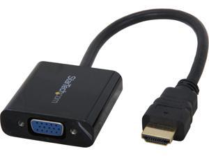 StarTech.com HD2VGAE2 HDMI to VGA Adapter - 1080p - 1920 x 1080 - Black - HDMI Converter - VGA to HDMI Monitor Adapter - 1 pack StarTech.com HD2VGAE2 HDMI to VGA Adapter - 1080p - 1920 x 1080 - Black - HDMI Converter - VGA to HDMI Monitor Adapter - 1 pack