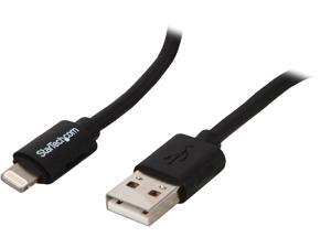 StarTech USBCLT60CMB Black Coiled Black Apple 8-pin Lightning Connector to USB Cable for iPhone / iPod / iPad StarTech USBCLT60CMB Black Coiled Black Apple 8-pin Lightning Connector to USB Cable for iPhone / iPod / iPad