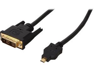 StarTech HDDDVIMM3M Black 10 ft. Micro HDMI (19 pin) Male to DVI-D (19 pin) Male to Male Cable StarTech HDDDVIMM3M Black 10 ft. Micro HDMI (19 pin) Male to DVI-D (19 pin) Male to Male Cable
