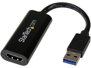 StarTech.com USB32HDES Slim USB 3.0 to HDMI External Video Card Multi Monitor Adapter - USB Graphics Card - Portable USB Video Card - 1920x1200 StarTech.com USB32HDES Slim USB 3.0 to HDMI External Video Card Multi Monitor Adapter - USB Graphics Card - Portable USB Video Card - 1920x1200
