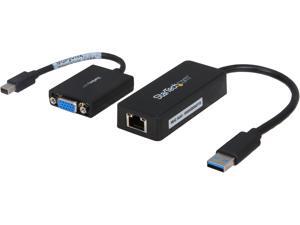 StarTech.com LENX1MDPUGBK Lenovo ThinkPad X1 Carbon VGA and Gigabit Ethernet Adapter Kit - MDP to VGA - USB 3.0 to GbE StarTech.com LENX1MDPUGBK Lenovo ThinkPad X1 Carbon VGA and Gigabit Ethernet Adapter Kit - MDP to VGA - USB 3.0 to GbE