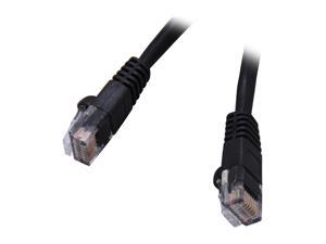 Coboc CY-CAT5E-0.5-BK 0.5ft. (6in.) 24AWG Snagless Cat 5e Black Color 350MHz UTP Ethernet Stranded Copper Patch cord /Molded Network lan Cable Coboc CY-CAT5E-0.5-BK 0.5ft. (6in.) 24AWG Snagless Cat 5e Black Color 350MHz UTP Ethernet Stranded Copper Patch cord /Molded Network lan Cable