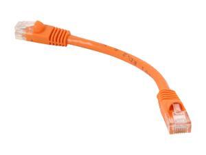 Coboc CY-CAT6-0.5-OR 0.5ft. (6in.) 24AWG Snagless Cat 6 Orange Color 550MHz UTP Ethernet Stranded Copper Patch cord /Molded Network lan Cable Coboc CY-CAT6-0.5-OR 0.5ft. (6in.) 24AWG Snagless Cat 6 Orange Color 550MHz UTP Ethernet Stranded Copper Patch cord /Molded Network lan Cable