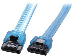 Coboc Model SC-SATA3-10-LL-BL 10" SATA III 6Gb/s Data Cable w/Latch,UV Blue Coboc Model SC-SATA3-10-LL-BL 10" SATA III 6Gb/s Data Cable w/Latch,UV Blue