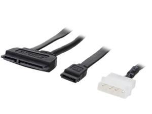 Coboc Model SC-SATA-PWC-18-BK 18" SATA III 6Gbps Data with Molex 4-pin LP4 to SATA 22-pin(7+15) Data and Power Combo Cable,Black Coboc Model SC-SATA-PWC-18-BK 18" SATA III 6Gbps Data with Molex 4-pin LP4 to SATA 22-pin(7+15) Data and Power Combo Cable,Black
