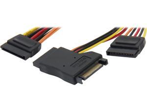 Coboc Model SC-PWYC-02MT 8" 15-pin SATA Power Male to 2 x Female Splitter Cable, with one SATA Power Male to Female Gender Changers Coboc Model SC-PWYC-02MT 8" 15-pin SATA Power Male to 2 x Female Splitter Cable, with one SATA Power Male to Female Gender Changers
