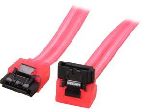 Coboc Model SC-SATA3-24-LL-RD-90 24" 90 Degree to 180 Degree SATA III 6Gb/s Data Cable w/Latch,UV Red Coboc Model SC-SATA3-24-LL-RD-90 24" 90 Degree to 180 Degree SATA III 6Gb/s Data Cable w/Latch,UV Red