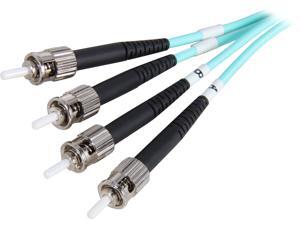 Coboc CY-OM3-ST/ST-5 16.4 ft. 10Gb Aqua Multimode 50/125 Duplex LSZH Fiber Patch Cable ST - ST,M-M Coboc CY-OM3-ST/ST-5 16.4 ft. 10Gb Aqua Multimode 50/125 Duplex LSZH Fiber Patch Cable ST - ST,M-M