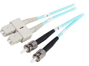 Coboc CY-OM3-ST/SC-1 3.28 ft. 10Gb Aqua Multimode 50/125 Duplex LSZH Fiber Patch Cable ST - SC,M-M Coboc CY-OM3-ST/SC-1 3.28 ft. 10Gb Aqua Multimode 50/125 Duplex LSZH Fiber Patch Cable ST - SC,M-M