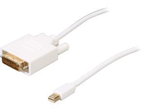 Coboc AC-MDP2DVI-6-WH 6ft White Color Mini DisplayPort V1.2(Thunderbolt Compatible) to Single-Link DVI Active Video Adapter Converter - AMD ATI Eyefinify Compatible,MiniDP/mDP to DVI - 1920 x 1200 Coboc AC-MDP2DVI-6-WH 6ft White Color Mini DisplayPort V1.2(Thunderbolt Compatible) to Single-Link DVI Active Video Adapter Converter - AMD ATI Eyefinify Compatible,MiniDP/mDP to DVI - 1920 x 1200