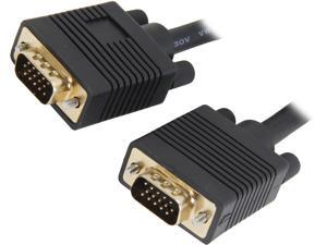 Coboc Model EA-CL2-VGA-3-BK 3 ft. Black Color Premium CL2 Rated 28AWG SVGA / VGA HD15 cable, Gold Plated, w/ Ferrite Cores, M-M Coboc Model EA-CL2-VGA-3-BK 3 ft. Black Color Premium CL2 Rated 28AWG SVGA / VGA HD15 cable, Gold Plated, w/ Ferrite Cores, M-M