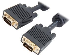 Coboc Model EA-CL2-VGA-6-BK 6 ft. Black Color Premium CL2 Rated 28AWG SVGA/VGA HD15 cable,Gold Plated,w/ Ferrite Cores,M-M Coboc Model EA-CL2-VGA-6-BK 6 ft. Black Color Premium CL2 Rated 28AWG SVGA/VGA HD15 cable,Gold Plated,w/ Ferrite Cores,M-M