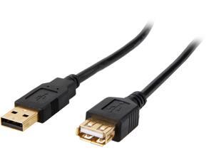 Coboc CL-U2-AAMF-6-BK 6ft High Speed USB 2.0 A Male to A Female Extension Cable,Gold Plated,Black Coboc CL-U2-AAMF-6-BK 6ft High Speed USB 2.0 A Male to A Female Extension Cable,Gold Plated,Black