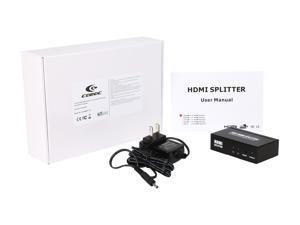 Coboc HA-HMSPL-1X2 2 Ports 1 x 2 HDMI Amplified Powered Splitter/Signal Distributor w/ 3D HDCP 1080P Support Coboc HA-HMSPL-1X2 2 Ports 1 x 2 HDMI Amplified Powered Splitter/Signal Distributor w/ 3D HDCP 1080P Support