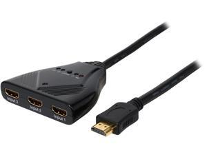 Coboc HA-HMSW-3X1PT 3 Port 3-In 1-Out Pigtail HDMI V1.4 Amplified Switch Switcher w/ 3D HDCP 1080P Support, with 3 ft. Pigtail Cable Coboc HA-HMSW-3X1PT 3 Port 3-In 1-Out Pigtail HDMI V1.4 Amplified Switch Switcher w/ 3D HDCP 1080P Support, with 3 ft. Pigtail Cable