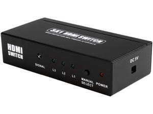 Coboc HA-HMSW-3X1 3 Port 3 in 1 out Certified HDMI V1.4 Amplified Switch switcher w/ 3D HDCP 1080P Support, with IR Remote Coboc HA-HMSW-3X1 3 Port 3 in 1 out Certified HDMI V1.4 Amplified Switch switcher w/ 3D HDCP 1080P Support, with IR Remote