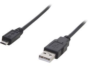 Coboc U2-A2MICROB-3-BK Black Black High speed USB2.0 A Male to Micro B Male (5-Pin ) Cable Coboc U2-A2MICROB-3-BK Black Black High speed USB2.0 A Male to Micro B Male (5-Pin ) Cable