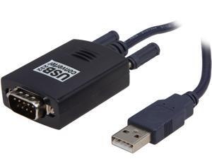 Coboc Model EA-USB-RS232-BL 4.9 ft. USB to RS232 (DB9) Male serial Adapter Converter Cable Black Male to Male Coboc Model EA-USB-RS232-BL 4.9 ft. USB to RS232 (DB9) Male serial Adapter Converter Cable Black Male to Male