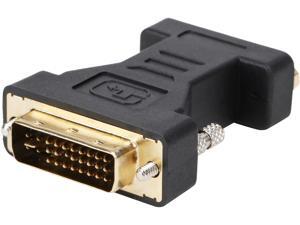 Coboc EA-AD-DVI2VGA-MF Black Color Dual Link DVI-I(24+5) Male to VGA Female Analog Video Adapter,Gold Plated,M-F Coboc EA-AD-DVI2VGA-MF Black Color Dual Link DVI-I(24+5) Male to VGA Female Analog Video Adapter,Gold Plated,M-F