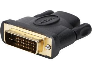 Coboc EA-AD-DVI2HDMI-MF Black Color Dual Link DVI-D (24+1) Male to HDMI Female Digital Video Adapter, Gold Plated Coboc EA-AD-DVI2HDMI-MF Black Color Dual Link DVI-D (24+1) Male to HDMI Female Digital Video Adapter, Gold Plated