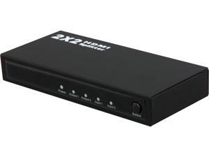 Coboc HM-SPLSW-2X2 2 Ports 2 in 2 out Amplified 2x2 Matrix HDMI® Switcher & Splitter w/ 3D HDCP 1080P Support Coboc HM-SPLSW-2X2 2 Ports 2 in 2 out Amplified 2x2 Matrix HDMI® Switcher & Splitter w/ 3D HDCP 1080P Support